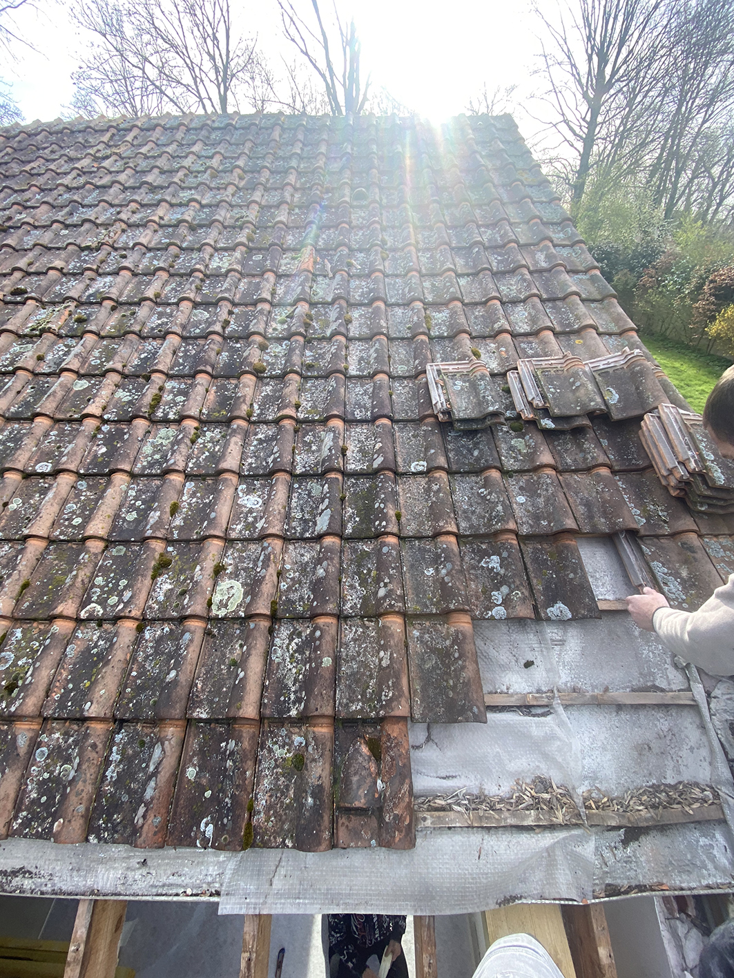 Couverture tuile avant