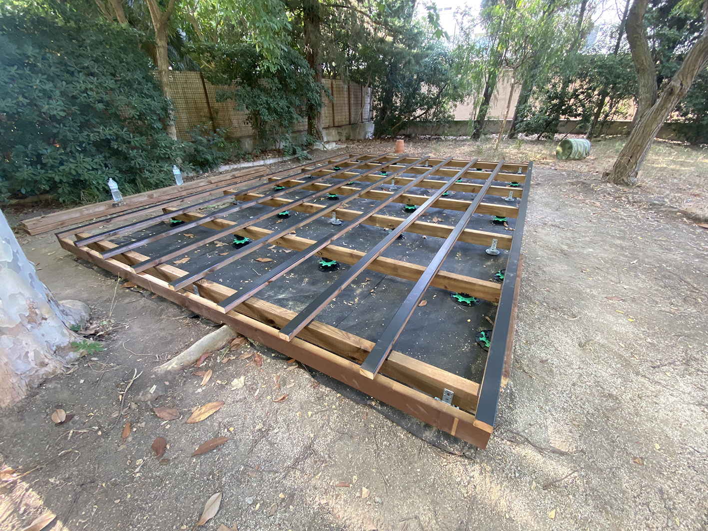 Terrasse en bois Durant les travaux (1)